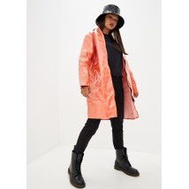 Raincoat female DRYDOPE transparent orange with a raincoat fabric