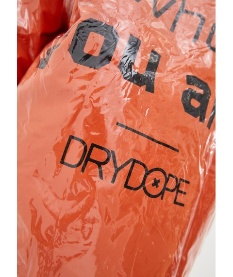 Дощовик жіночий DRYDOPE прозорий помаранчевий з плащовою тканиною