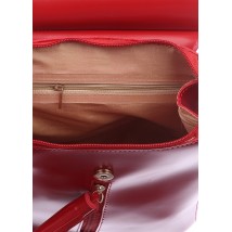 Рюкзак женский Betty Pretty из экокожи красный 915RAD