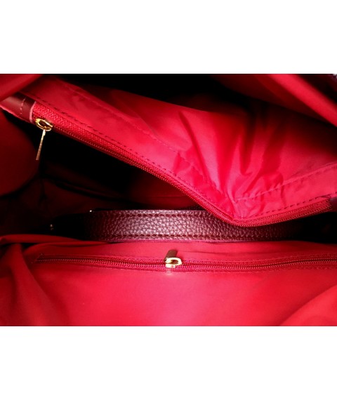 Women's eco-leather bag Betty Pretty burgundy 936M66139