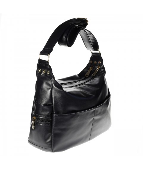 Women's Betty Pretty bag made of black leather 947BLK