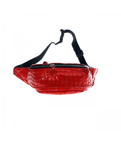 Women's belt bag Betty Pretty made of genuine leather, red 968KRADCRO