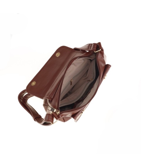 Women's bag Betty Pretty made of eco-leather burgundy 941BORDO