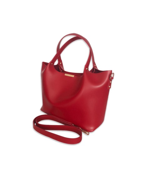 Women's bag Betty Pretty made of eco-leather red 943RAD