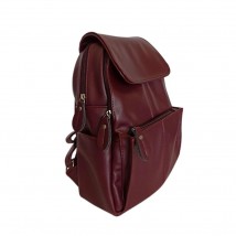 Women's backpack Betty Pretty made of burgundy leather 985BORDO