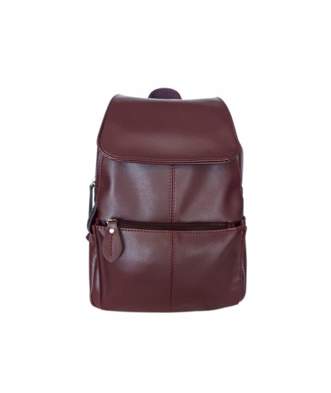 Women's backpack Betty Pretty made of burgundy leather 985BORDO