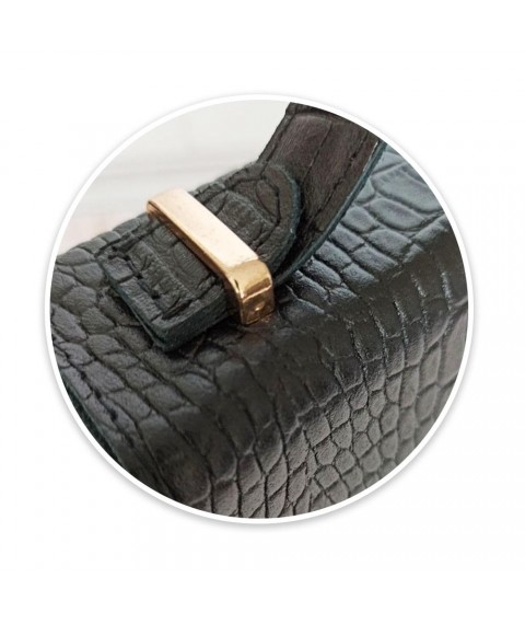 Women's bag Betty Pretty made of genuine leather black 983BLKKROK
