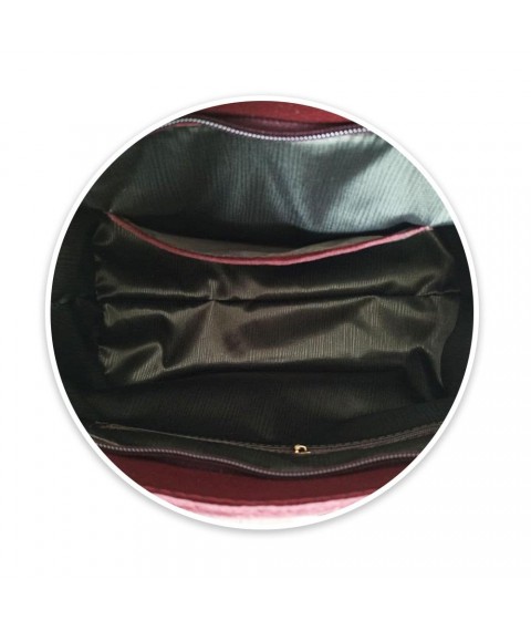 Women's bag Betty Pretty made of genuine leather burgundy 983BORDO