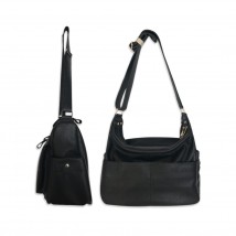 Women's bag Betty Pretty made of genuine leather black 947LBLACK
