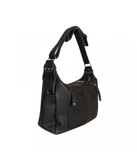 Women's bag Betty Pretty made of genuine leather black 9474BLACK