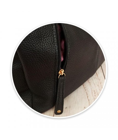 Women's bag Betty Pretty made of genuine leather black 9474BLACK
