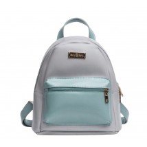 Women's backpack Betty Pretty made of eco-leather, multi-colored 884GRYMINT