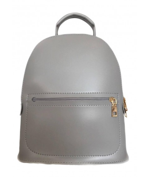 Women's backpack made of eco-leather Betty Pretty gray 940GRY