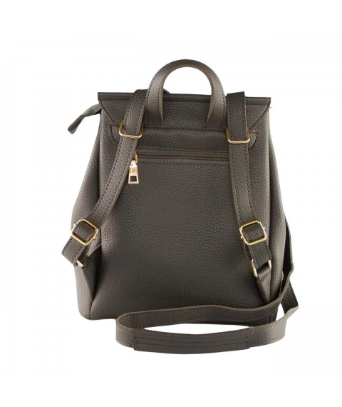 Women's backpack Betty Pretty made of eco-leather gray 915GRY