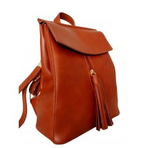 Women's backpack Betty Pretty made of eco-leather brick 915BRICK