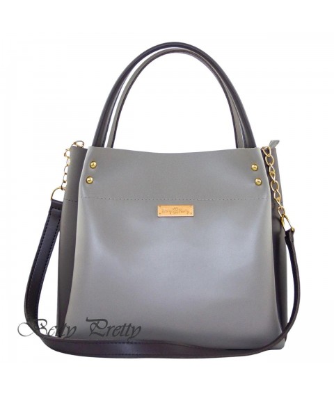 Women's eco-leather bag Betty Pretty graphite gray 908X294523513015383