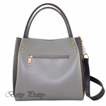 Women's eco-leather bag Betty Pretty graphite gray 908X294523513015383