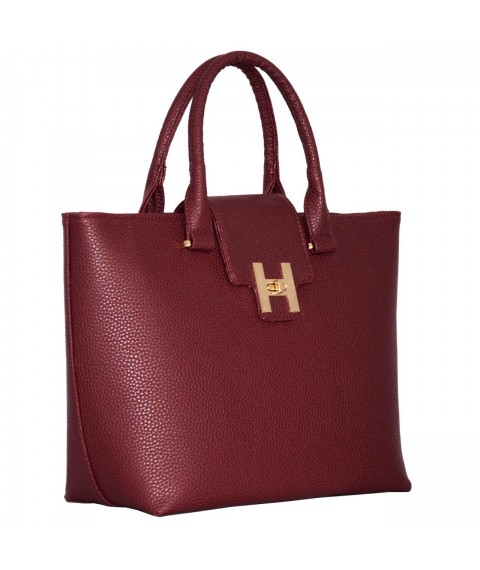 Women's bag Betty Pretty made of eco-leather burgundy 864BORDO