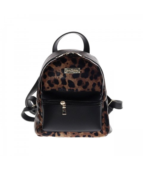 Urban women's youth backpack Betty Pretty black-leopard 884LEO