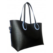 Women's eco-leather shopping bag Betty Pretty black 8691568