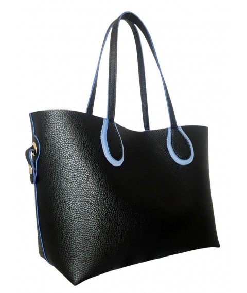 Women's eco-leather shopping bag Betty Pretty black 8691568