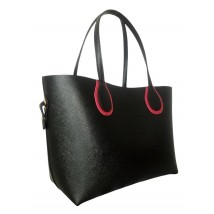 Women's eco-leather shopping bag Betty Pretty black 8691562