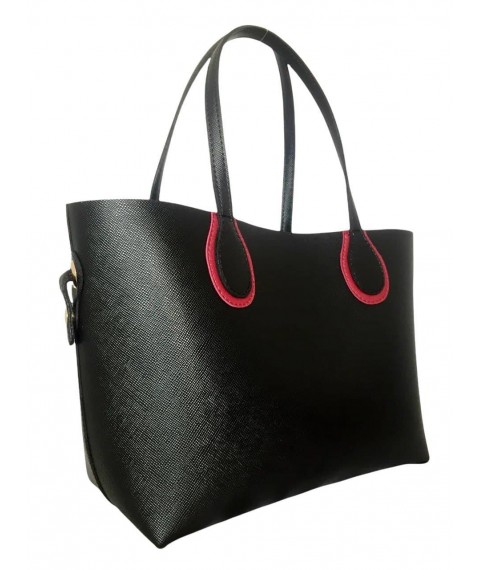 Women's eco-leather shopping bag Betty Pretty black 8691562