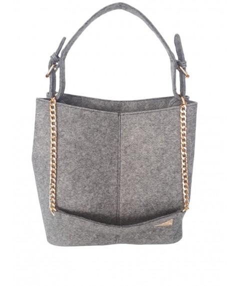 Women's urban cloth bag Betty Pretty gray color 887GRY