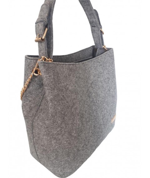 Women's urban cloth bag Betty Pretty gray color 887GRY