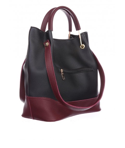 Women's Betty Pretty bag made of genuine leather, multi-colored 906NBLKBOR