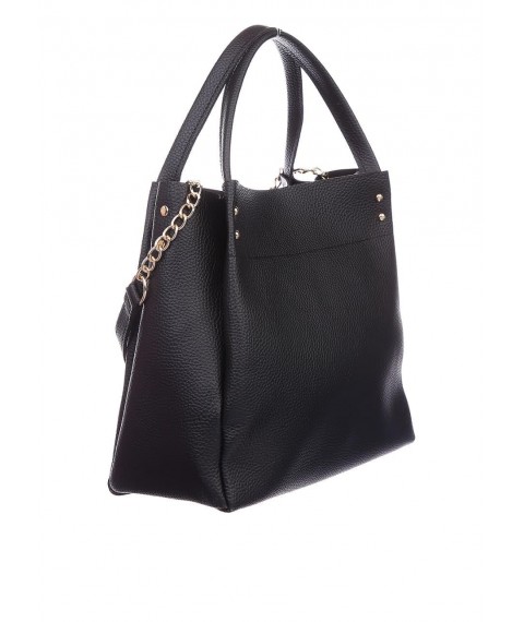 Women's bag Betty Pretty made of genuine leather black 908XBLK