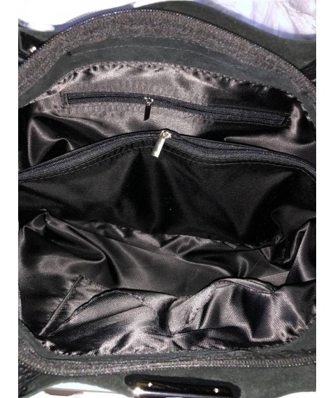 Women's Betty Pretty bag made of black genuine leather 943BLKN