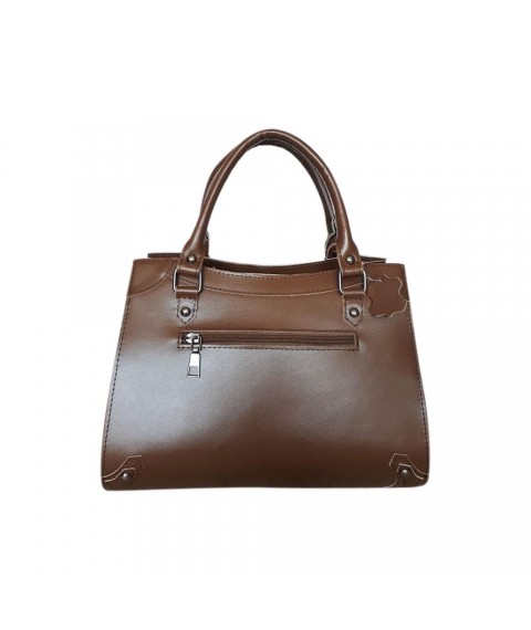 Women's bag Betty Pretty made of genuine cappuccino leather 984CAP