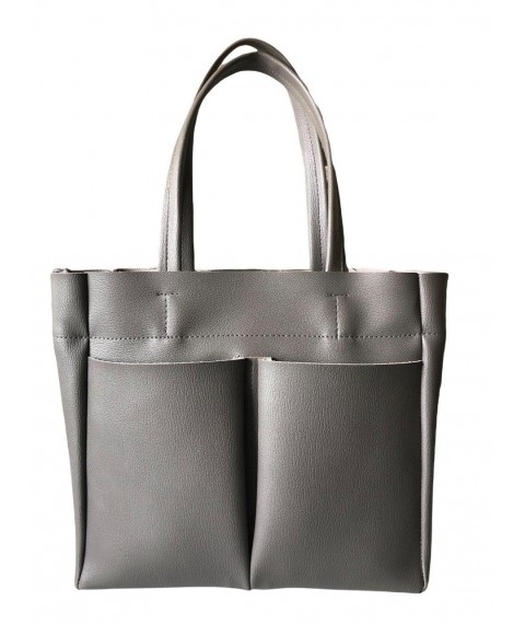 Women's bag Betty Pretty made of eco-leather gray 926GRY