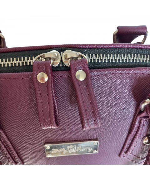 Women's Betty Pretty faux leather bag burgundy 969BORDO