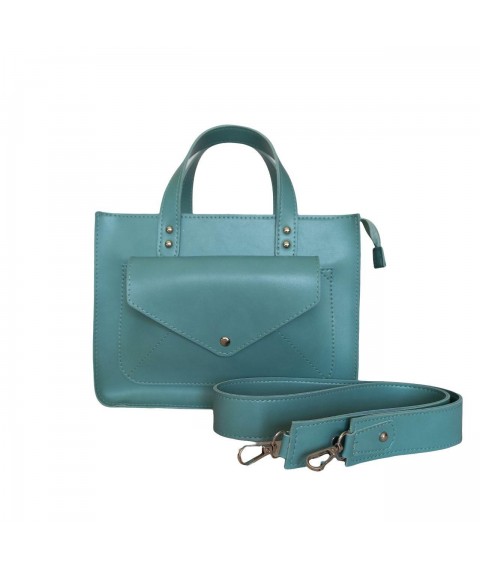 Women's bag Betty Pretty made of mint eco-leather 963MINT