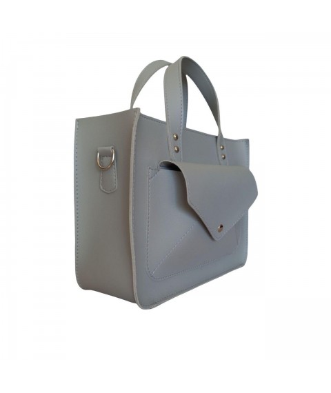 Women's bag Betty Pretty made of eco-leather, light gray 963LGRAY