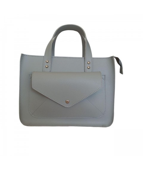 Women's bag Betty Pretty made of eco-leather, light gray 963LGRAY