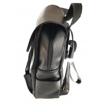 Women's backpack Betty Pretty made of black leather 985BLK