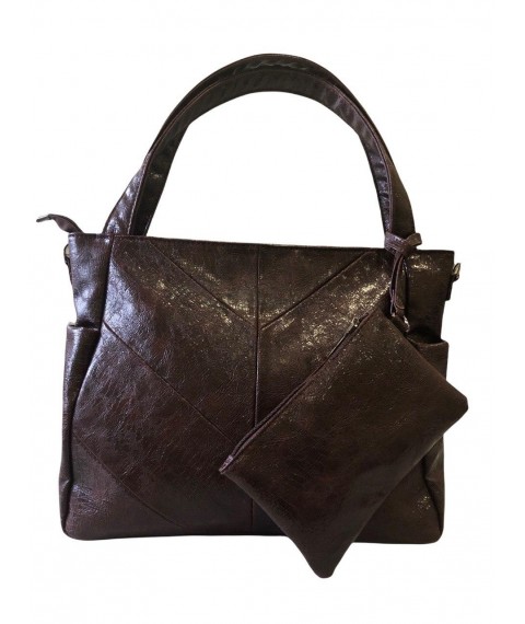 Women's Betty Pretty bag made of brown leather 978BRN