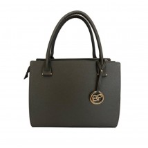 Betty Pretty women's bag made of gray leather 986RGRAY
