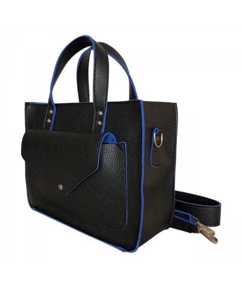 Women's bag Betty Pretty made of eco-leather 963BLKBLUE