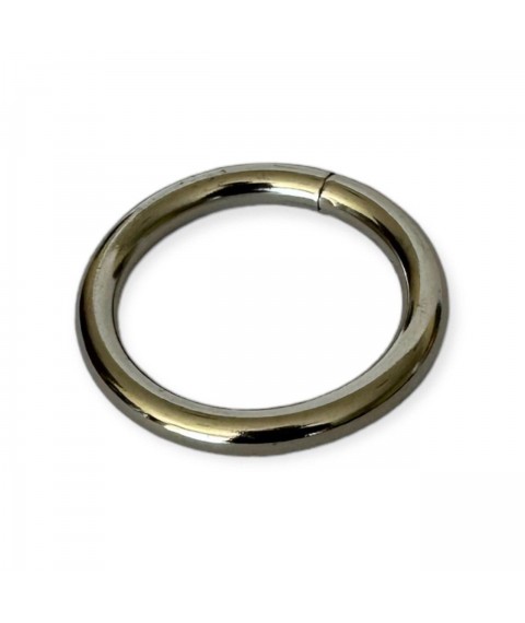 Кольцо сварное 30 мм. светлый никель