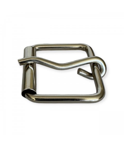 Wire belt buckle 30*25*3.5 mm. light nickel