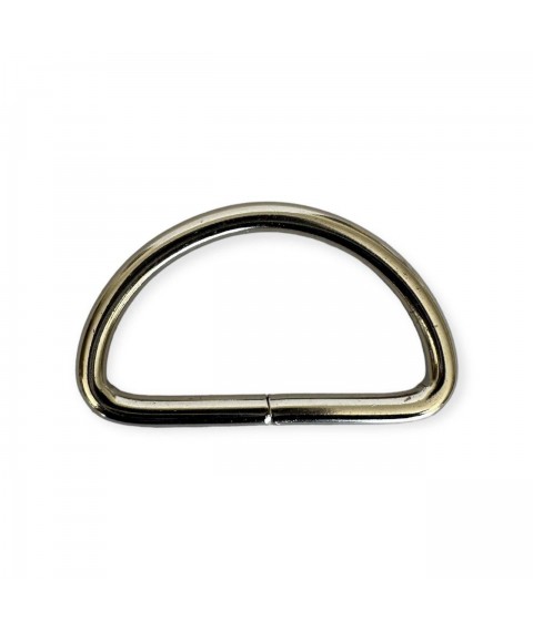Wire half-ring 38*20*4 mm. light nickel