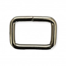 Rectangular wire frame 25*16.5*4 mm. light nickel