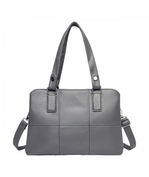 Betty Pretty women's bag made of gray leather 955R959GRAY