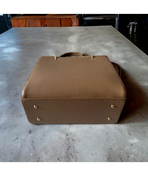 Women's bag Betty Pretty made of eco-leather, beige 797NZDARKBEG