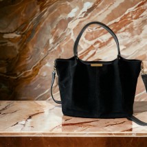 Women's bag Betty Pretty made of eco-leather, black 943BLKVEL