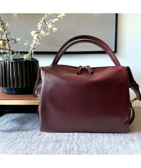 Betty Pretty women's bag made of burgundy leather 975BORDO